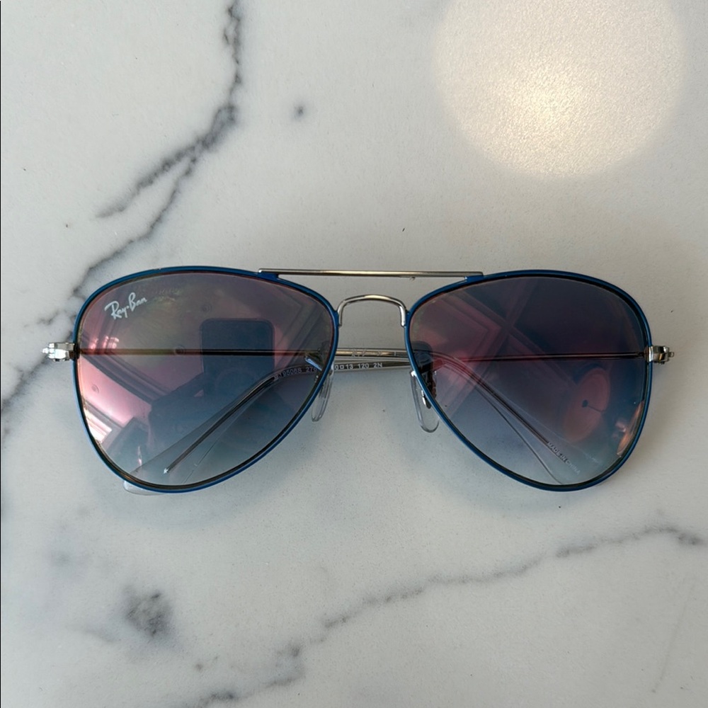 Kids Ray-Ban Blue Aviator Sunglasses